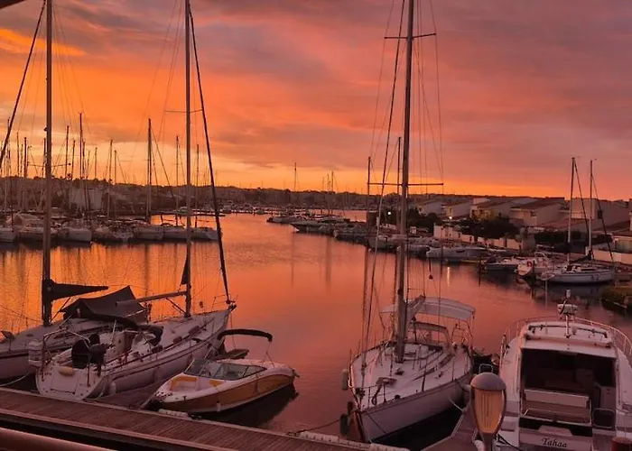 Le Matago A28, Vue Port, Clim, Parking, Piscine 아파트 *