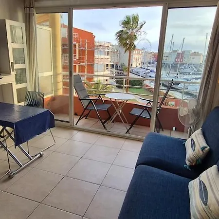 Le Matago A28, Vue Port, Clim, Parking, Piscine Appartement
